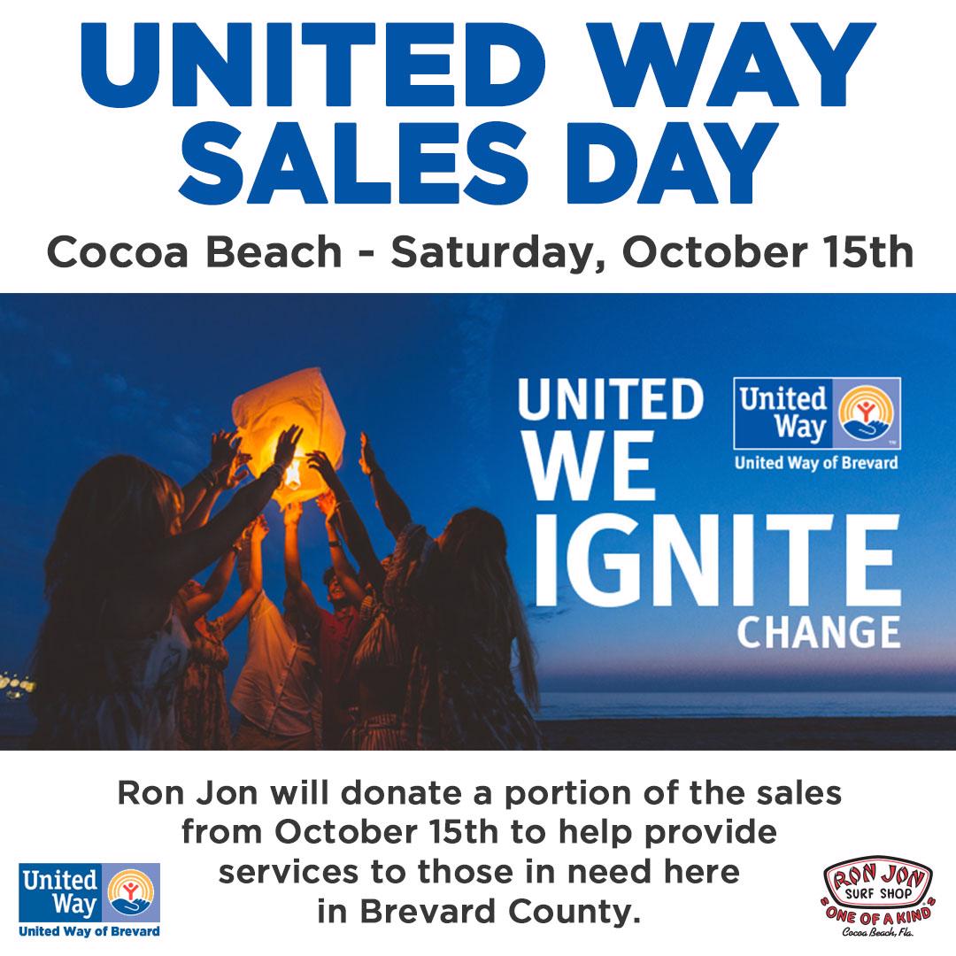 2022 United Way Sales Day Cocoa Beach Info Graphic