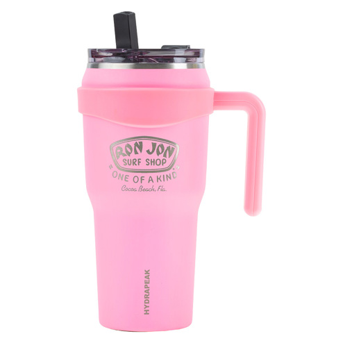 Voyager Kid's 18 oz Tumbler with Handle and Straw Lid - Bubblegum