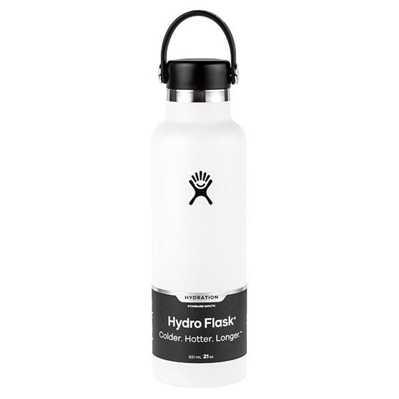 White Hydro Flask  Hydro flask bottle, Trendy water bottles, Flask