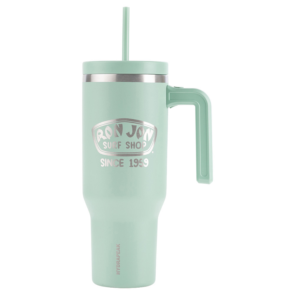 Voyager Kid's 18 oz Tumbler with Handle and Straw Lid - Pale Sage