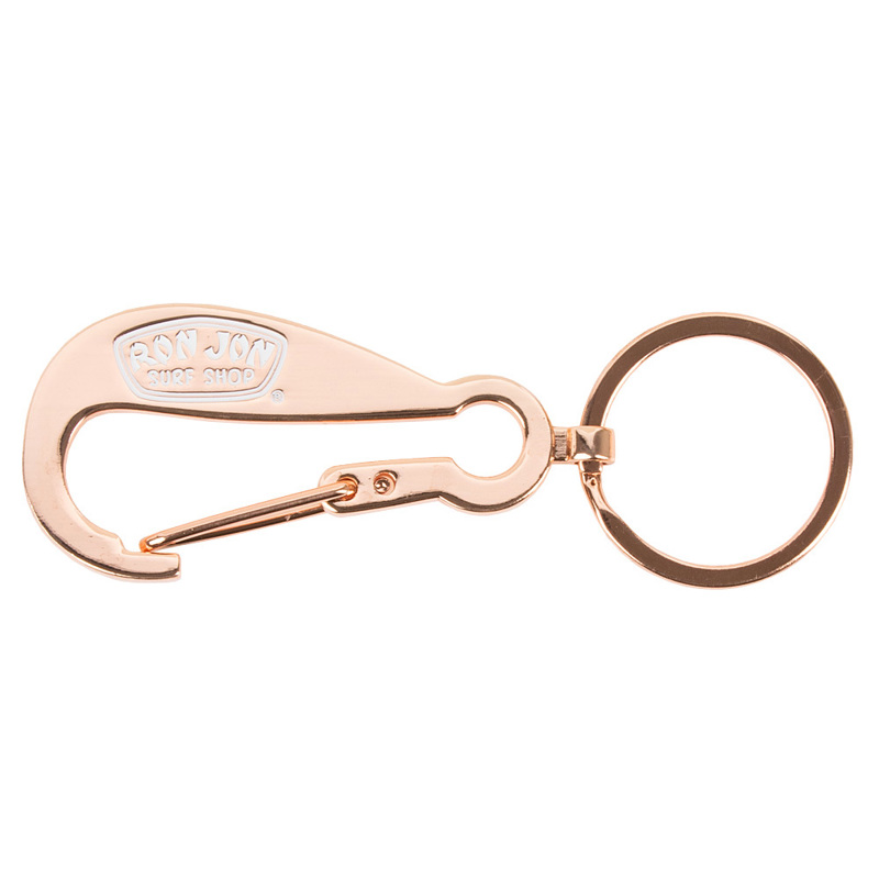 Gold Keychain Ring With Clip