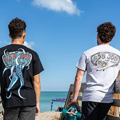 Collaboration Graphic Tees | Surf Jon T-Shirts Ron Surf Graphic Shop 