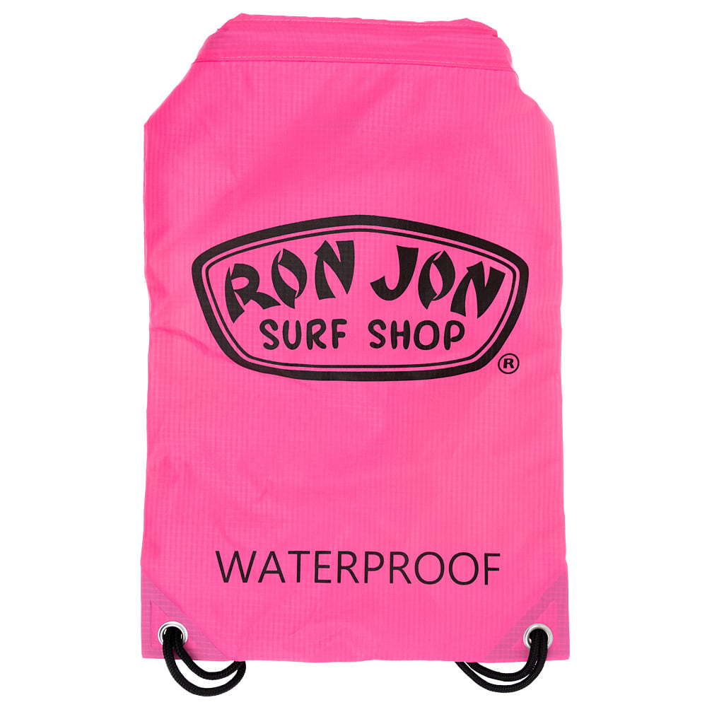 Ron Jon Pink And Black Waterproof Cinch Sack Backpack Ron Jon Surf Shop