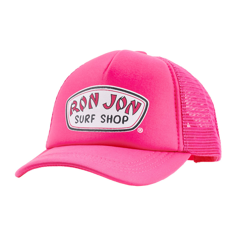 Ron Jon Kids Badge Pink Foamie Trucker Hat Ron Jon Surf Shop