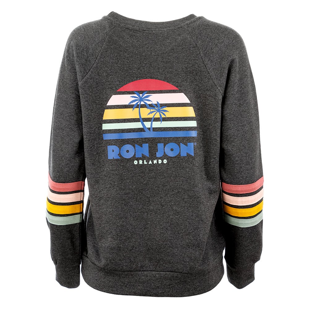 Ron Jon Women s Orlando FL Allana Stripe Crew Neck Pullover Ron Jon Surf Shop