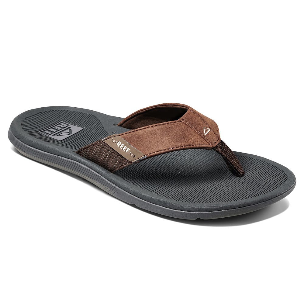 Reef Mens Grey and Tan Santa Ana Sandal Ron Jon Surf Shop