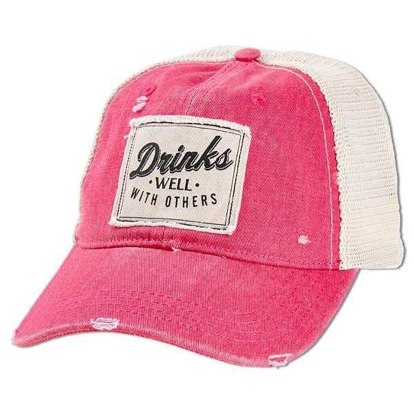 98200299000D--karma_drinks_well_with_others_trucker_hat_front.jpg