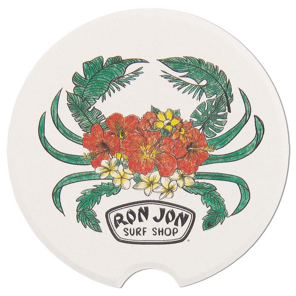 11800388000D--ron_jon_floral_crab_car_coaster_front.jpg