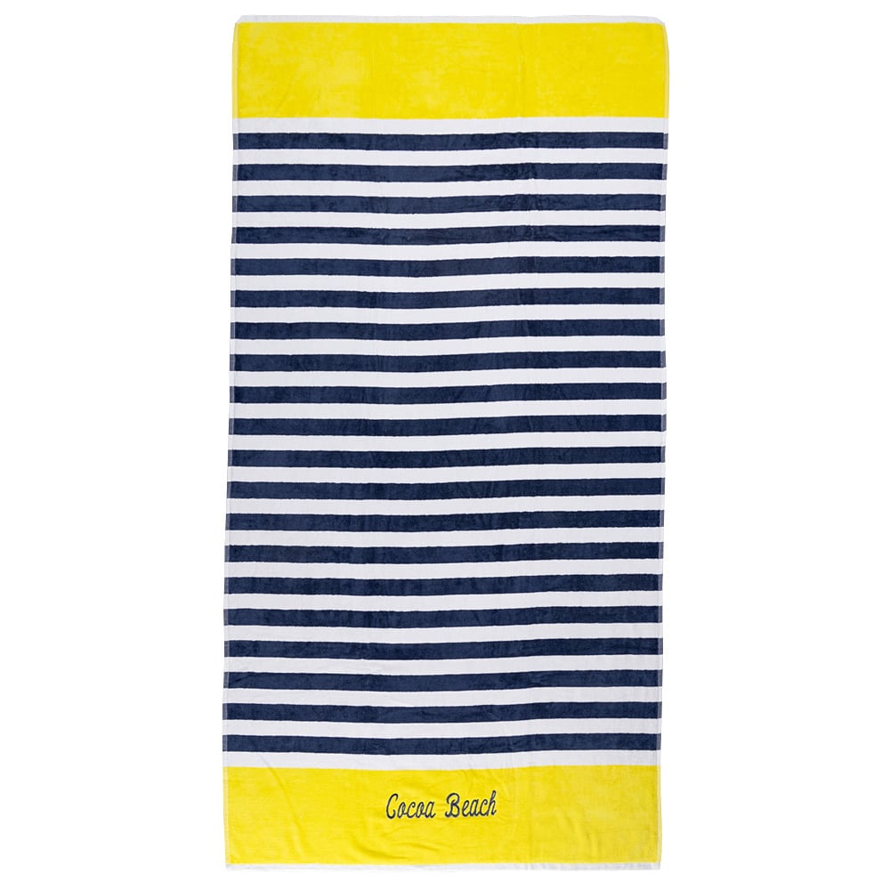 cocoa-beach-fl-yellow-horizon-striped-towel-front.jpg