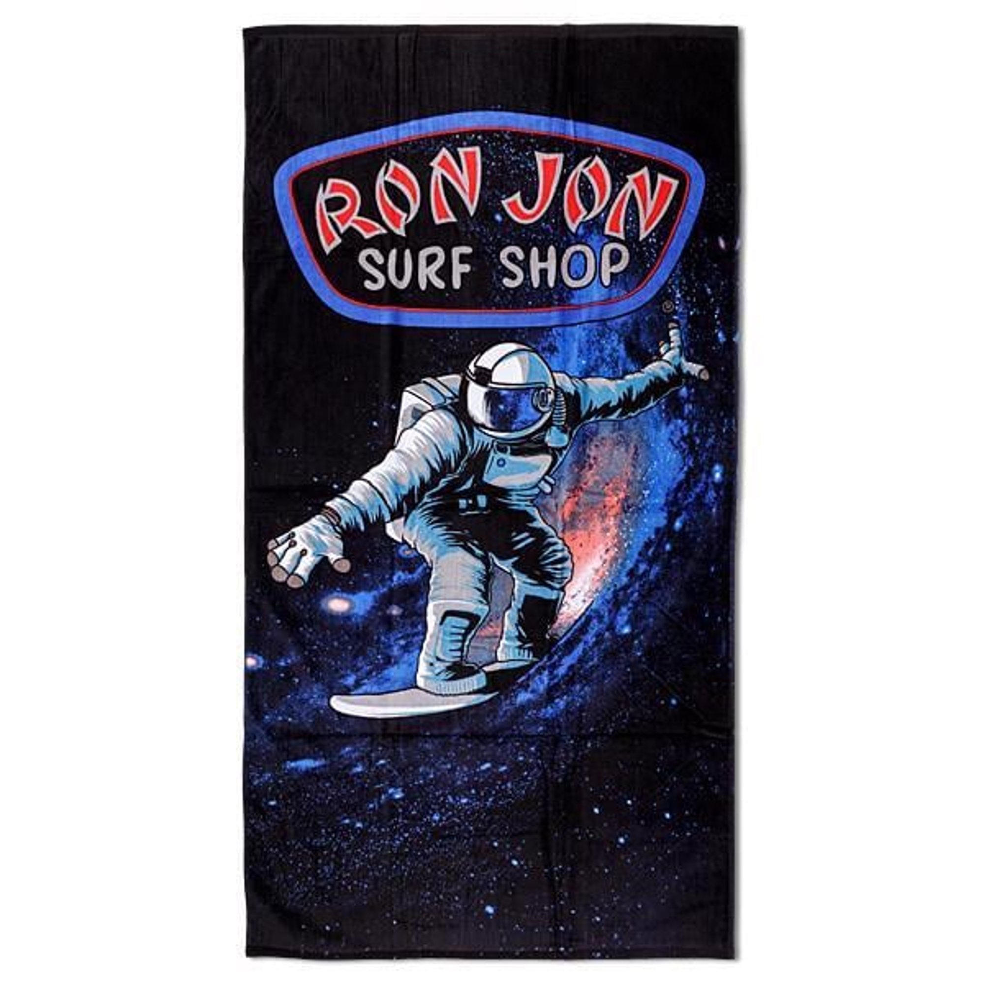 Black & Blue Cool Beach Towel: Features a Astronaut in Space! Shop