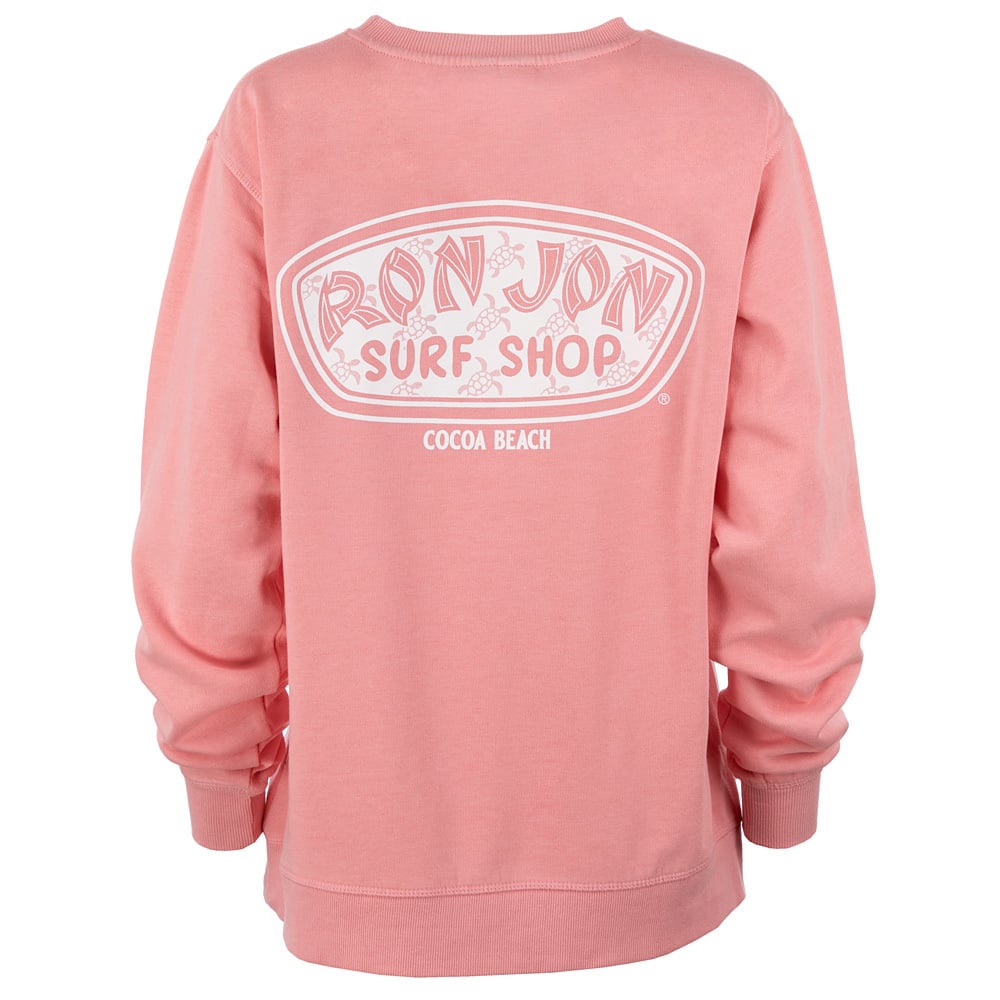 Ron Jon Women s Cocoa Beach FL Icon Badge Crew Neck Pullover Ron Jon Surf Shop