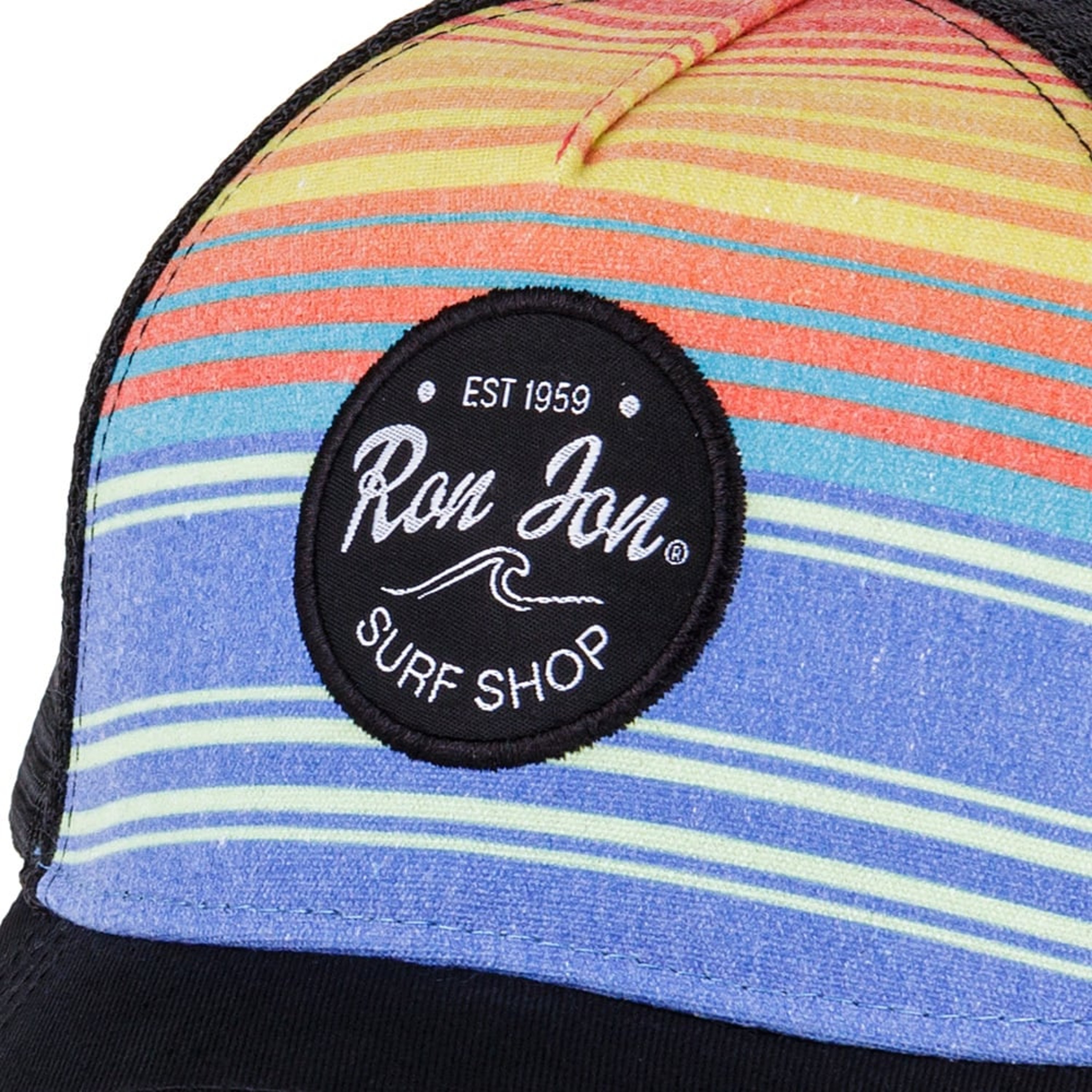 Ron Jon Black Stripe Patch Trucker Cap - Accessories | Ron