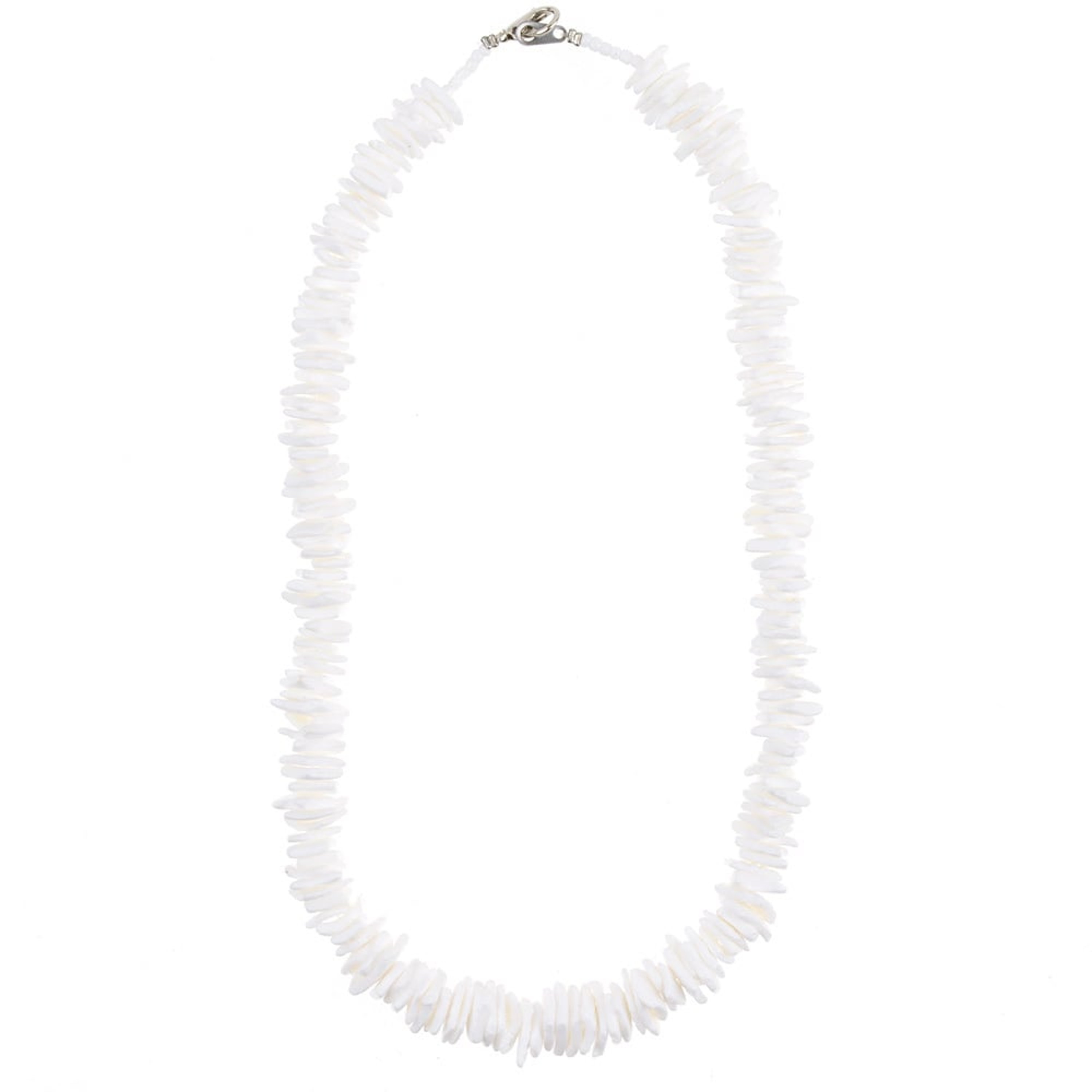 Puka shell hot sale white necklace