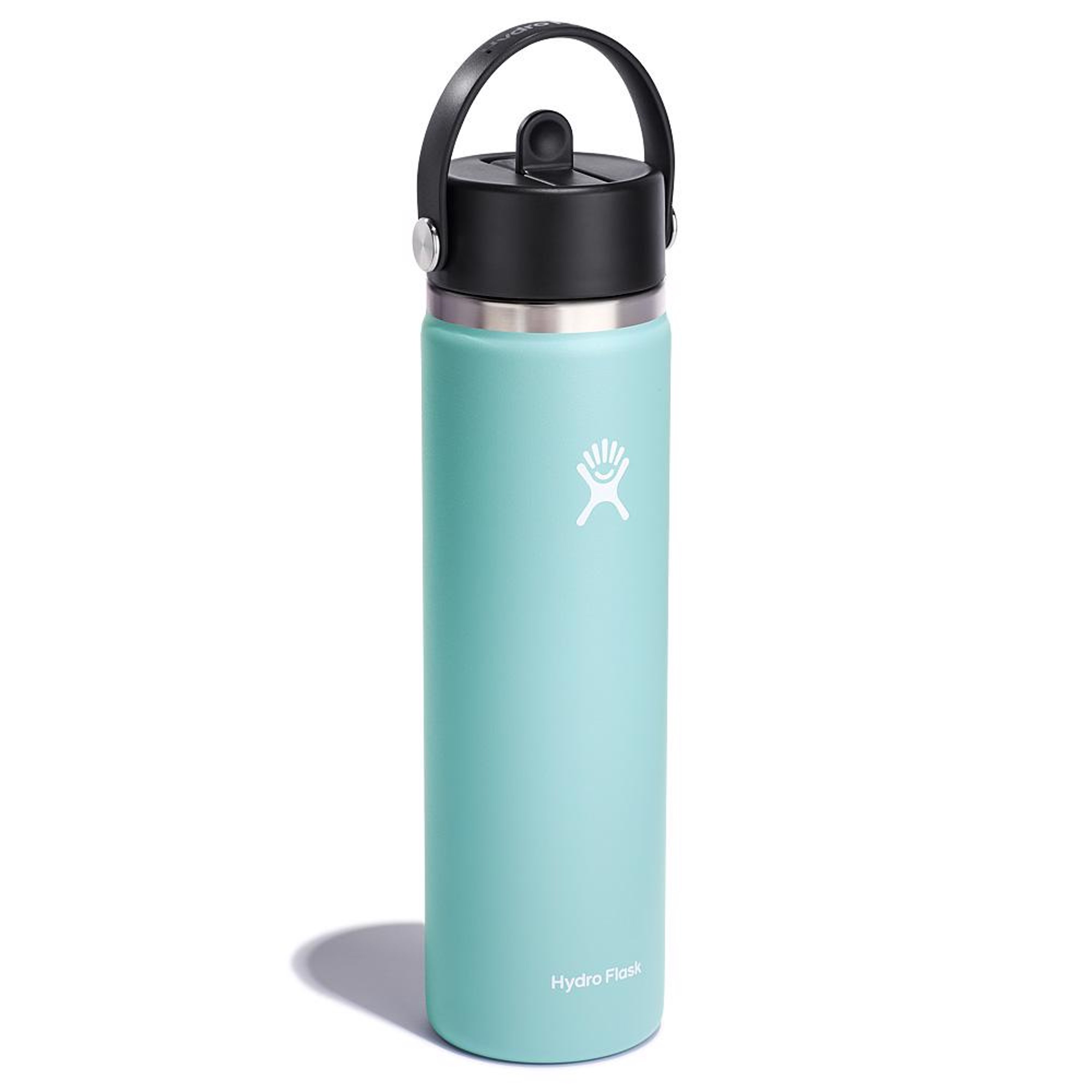 Mint green hydro hot sale flask straw lid