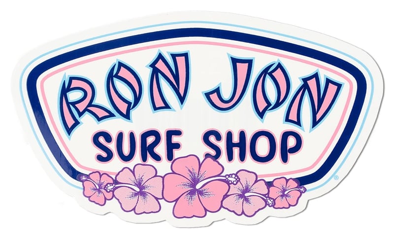 Ron Jon Hibiscus Badge Sticker | Ron Jon Surf Shop