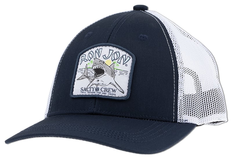 Ron Jon Salty Crew Navy Shark Bite Kids Trucker Cap | Ron Jon Surf